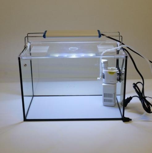 Glass Fish Tank Goldfish Tank Living Room Office Desk Black Coated Right Angle Tempered Ecological Aquascape Low Maintenance Small Hamster