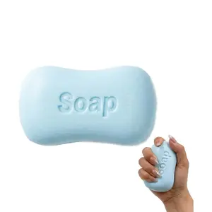 Stress Relief Toy Clear Apple Squishy Toy Anxiety Relief Soft Stress Ball Pinch Sensory Toy - Blue