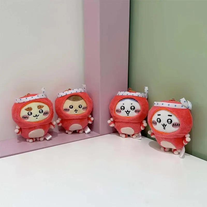 Takoyaki Prize Series Plush Keychain Cute Usagi Hachiware Momonga Octopus Ball Kawaii Doll Soft Toy Pendant Gift