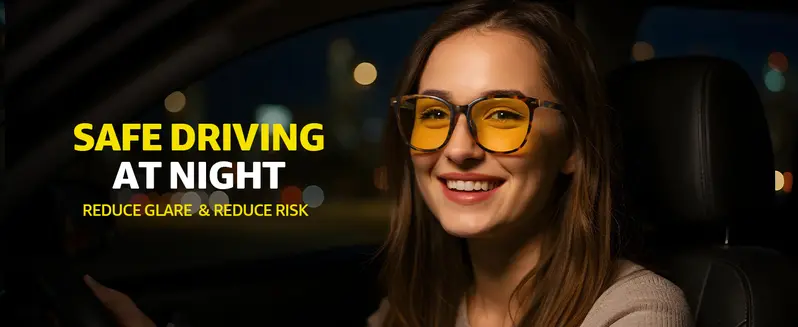 Night Vision Driving Glasses for Men Women Anti Glare with Yellow Lens UV400 Protection Polarized Tortoiseshell Sunglasses Gift for Her Night Vision Driving Glasses for Men Women Anti Glare with Yellow Lens UV400 Protection Polarized Tortoiseshell Sunglasses Gift for Her