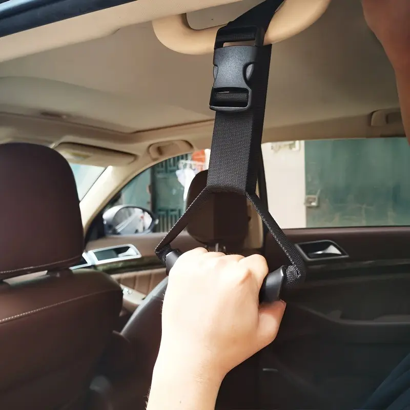 1PCS Heavy Duty Car Door Support Assist Bracket, Adjustable Nylon Strap Non-Slip Grip, Mobility Aid Support for Elderly & Disabled, Universal Auto Interior Accessory