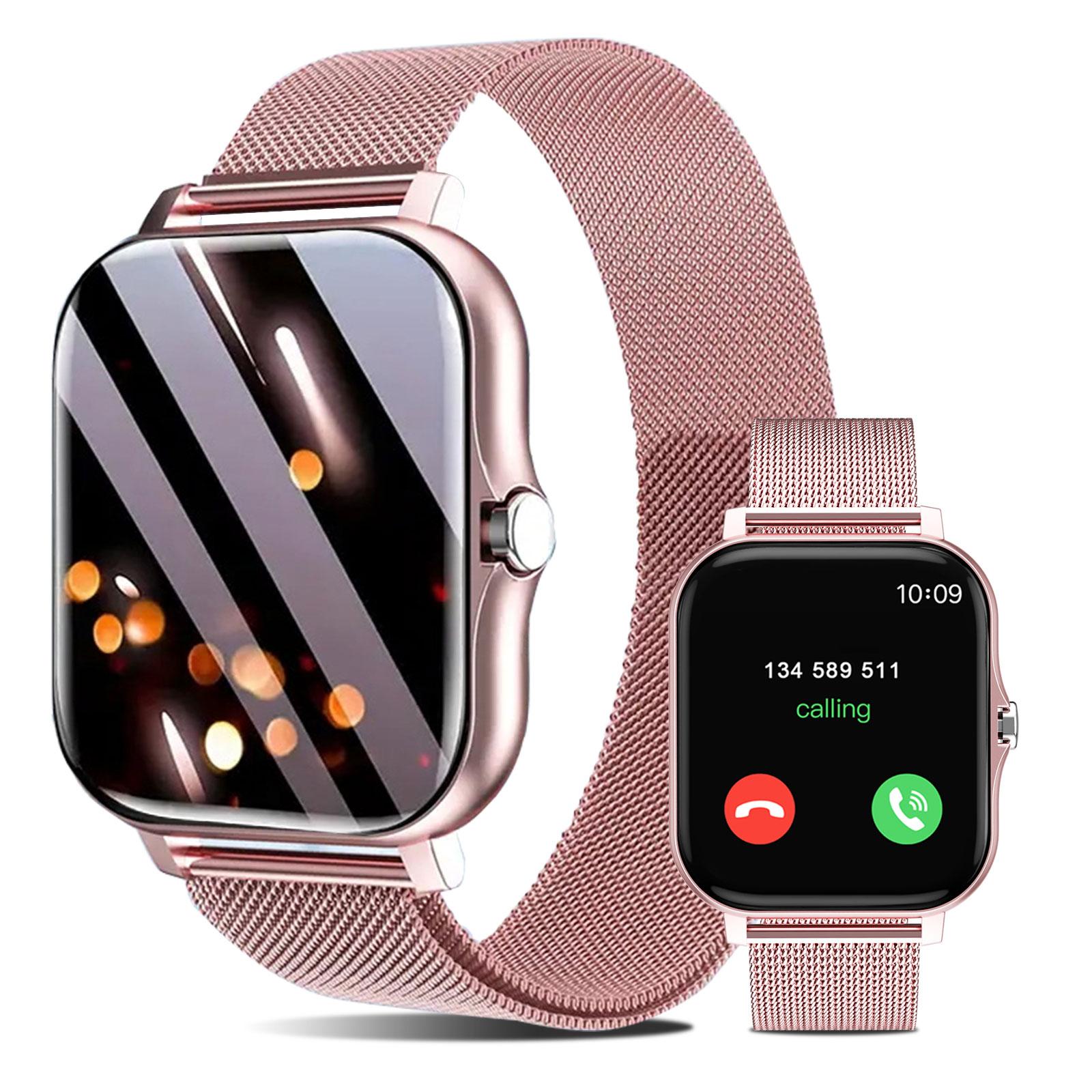 Multifunctional Smart Watch, Fashion Digital Watch with 2 Watch Band, Sports Watch with Multi-Sport Modes & Phone Call for Women & Men