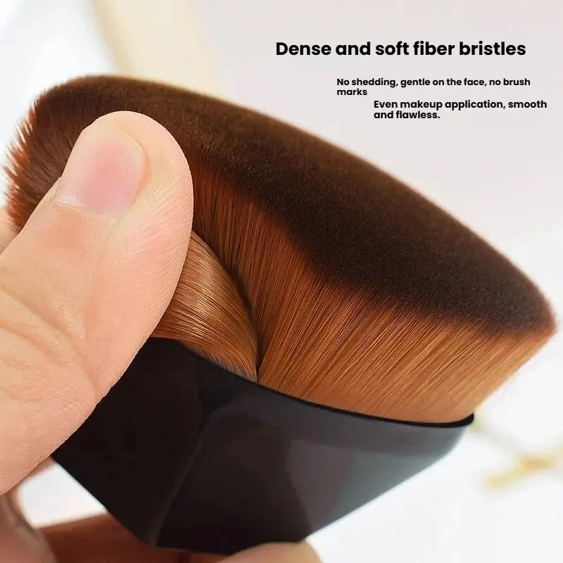 Large Flat Foundation Brush, Dense Soft Bristles, Quick Application, No Powder Buildup, Dedicated Makeup Brush, Professional Quality