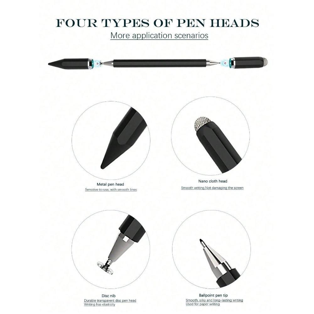 3 in 1 Stylus Pen, Portable Touch Screen Stylus Pen, Multifunctional Stylus Pen Compatible with iPad & Android & Other Tablet Phone, Touchscreen Pen