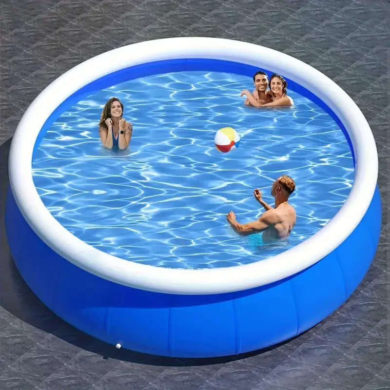 Butterfly Inflatable Coil Mesh Shallow PVC Splash Pool - Blow Up Plastic Kiddie Outdoor Option, 366x76cm Heavy-Duty Foldable Above-Ground Backyard Summer Family Water Fun (Toys & Hobbies, Sports & Outdoor Play, Pool Water & Sand Toys), Outdoor Pool, Plast
