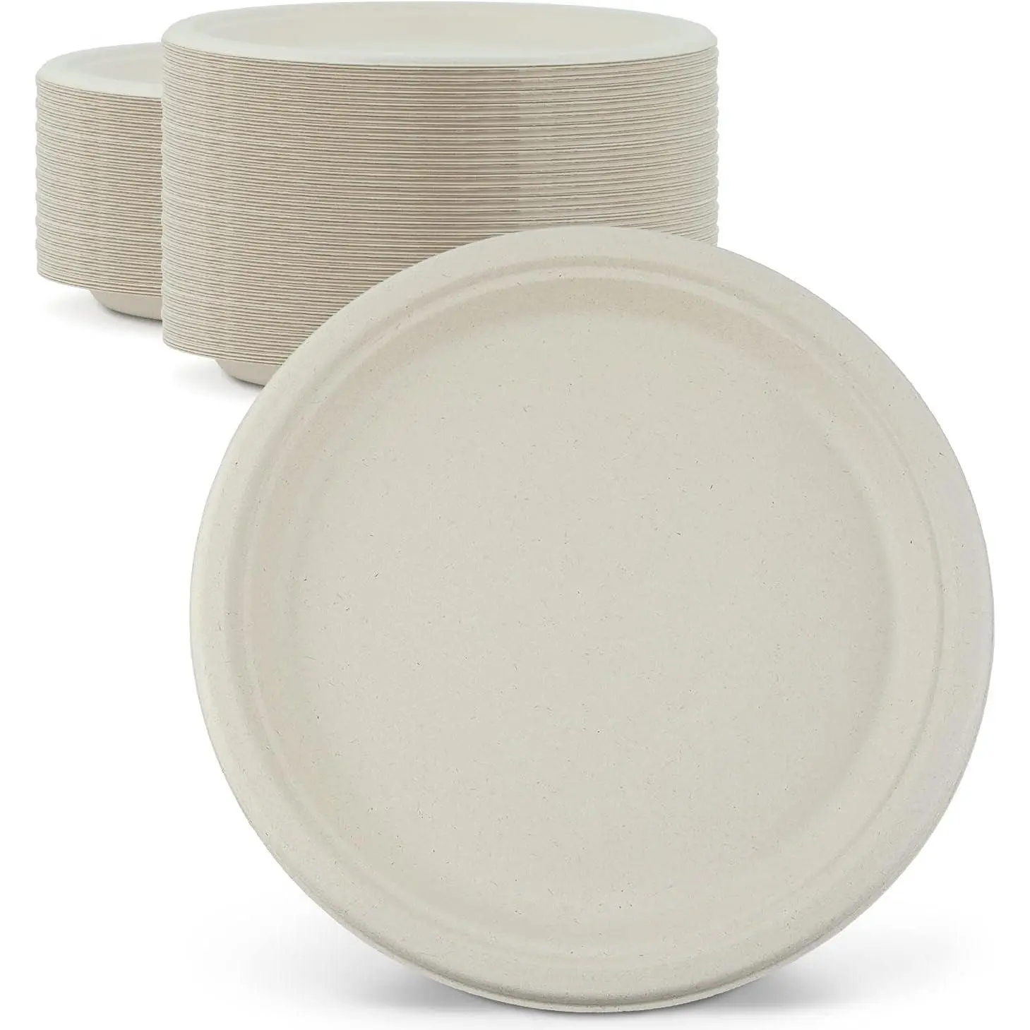 Compostable Plates 6 Inch 125 Count   Fiber
