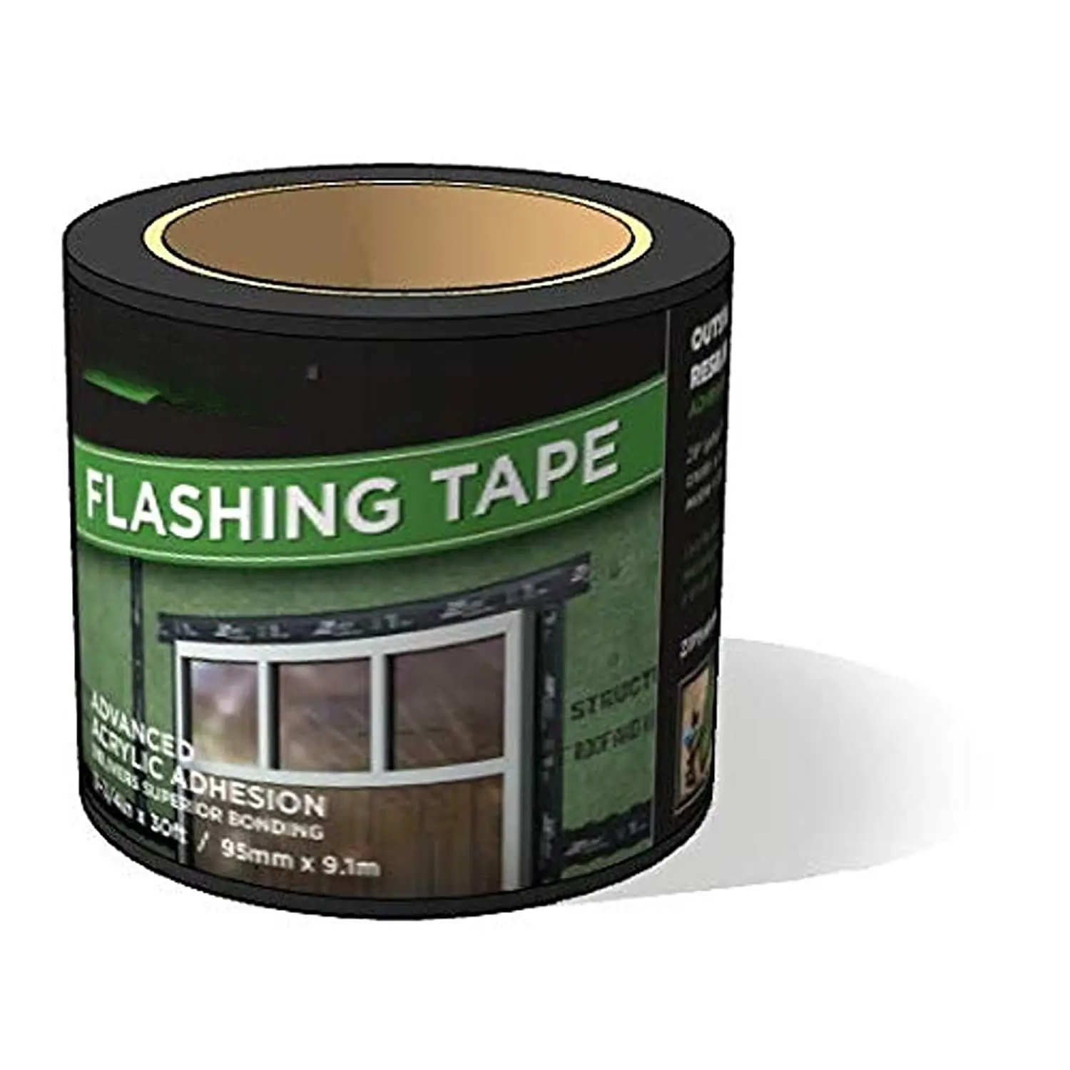 Professional-Grade Multi-Surface Adhesive Flashing Tape - 3.75x30' Roll - Seam Sealing, Weatherproof Protection - for Windows, Doors