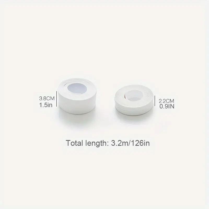 Bath & Kitchen Caulk Tape Sealant Strip, 1 Count Waterproof Damp Proof Sealed Sticker for Bathroom Kitchen, Bathroom Accessories, Kitchen Gadget