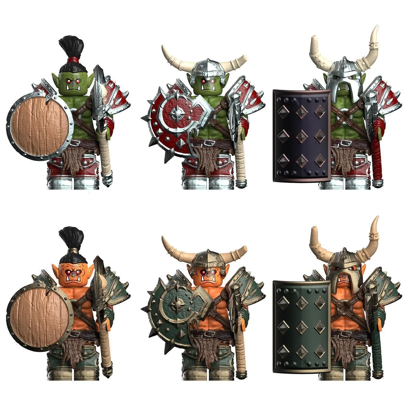 2026 hot item New Goblin Orc Set Building Blocks Arthas Uruk-hai Ork Mini Action Figure Toys popular