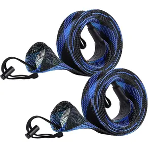 Fishing Rod Sock Fishing Rod Sleeve Rod Cover Braided Mesh Rod Protector Pole Gloves Fishing Tools for Spinning Fishing Rod,Casting Rod,Musky Rod, Ice Rod, Fly Rod, Spey Rod