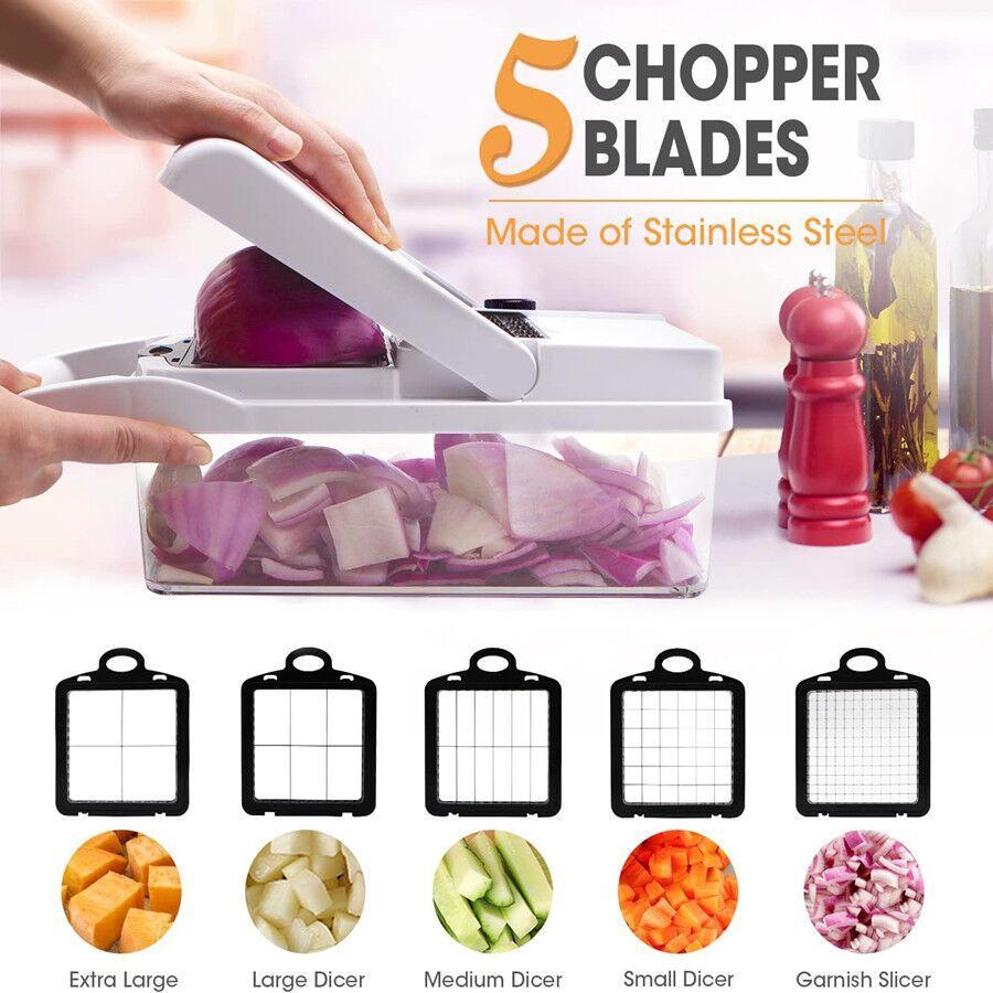 22-in-1 Vegetable Chopper Set, Multifunctional Vegetable Cutter with Container, Potato Cutter, Kitchen Fruit Vegetable Slicer and Food Chopper, Practical Kitchen Utensil & Gadget, Kitchenware 22-in-1 Vegetable Chopper Set, Multifunctional Vegetable Cutter with Container, Potato Cutter, Kitchen Fruit Vegetable Slicer and Food Chopper, Practical Kitchen Utensil & Gadget, Kitchenware