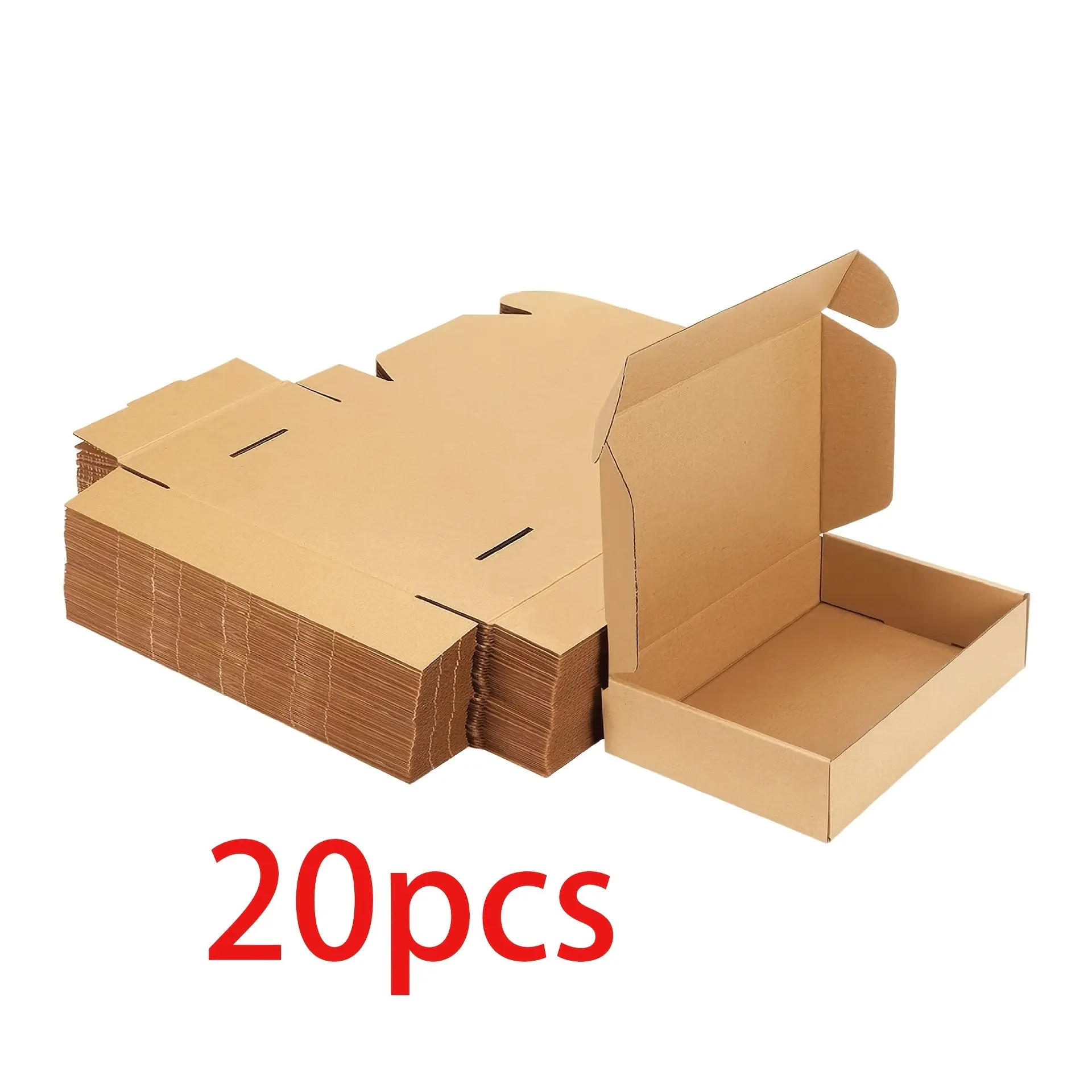 20pcs Small Cardboard Boxes, Shipping Boxes for Clothing Jewelry, Digital Hard Packing, Corrugated Packaging Storage Boxes