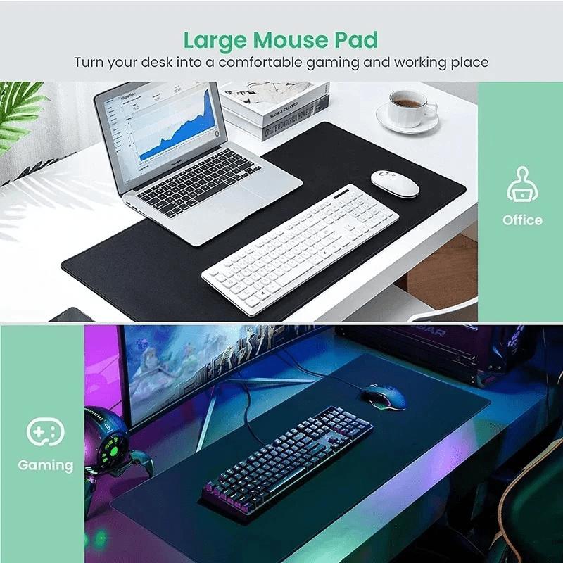Cloud Pattern Rectangle Gaming Mouse Pad, Non-Slip Rubber Base Desk and Keyboard Mat for Home Office and Game Room, Gaming Desk Accessory