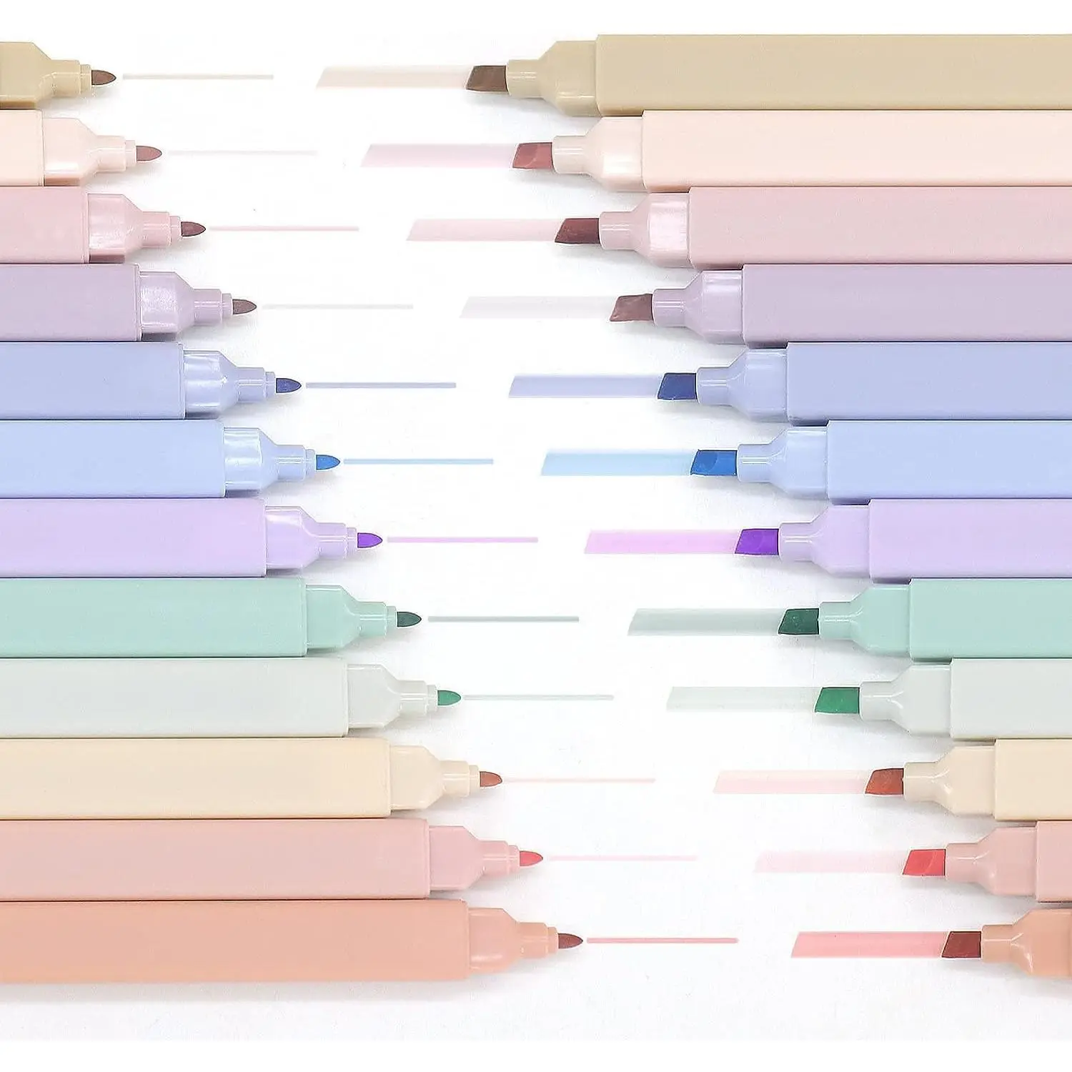Pastel  Highlighters, 12 Pack  Tip Highlighters, No Bleed Highlighters for  Study, Journaling, Notes, School and Office,  Soft Colors