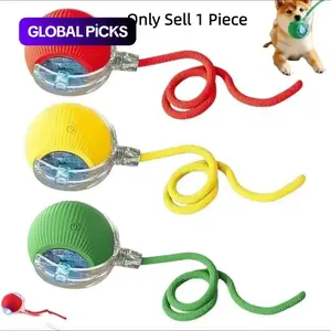 Smart Rolling Pet Toy, Automatic Rolling Ball, 360° Self-Rotating Light Ball with LED Lights, 3 Play Modes, Suitable for Cats and Dogs, USB Rechargeable Interactive Toy