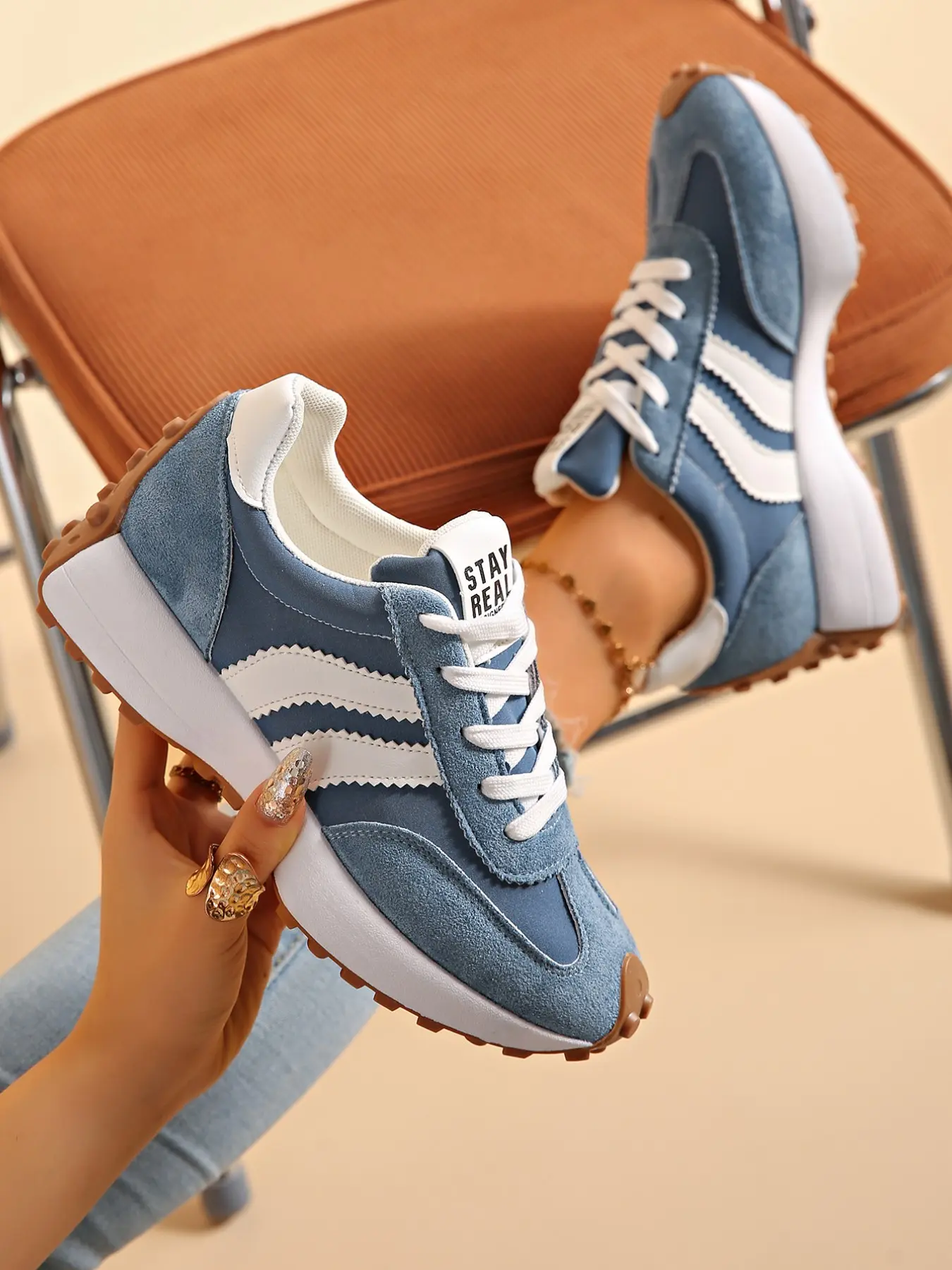 New Women's Aggressive Running Shoes, Comfortable Walking Shoes, Durable Design, Perfect for Daily Wear, Lightweight and Breathable