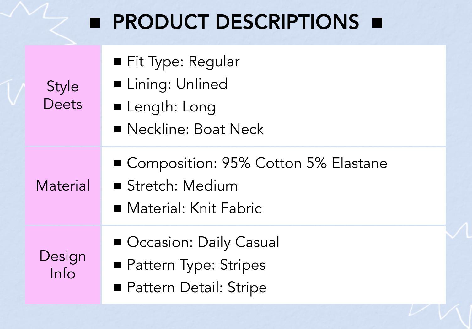 Cider Cotton-blend Striped Boat Neck Long Sleeve Tee