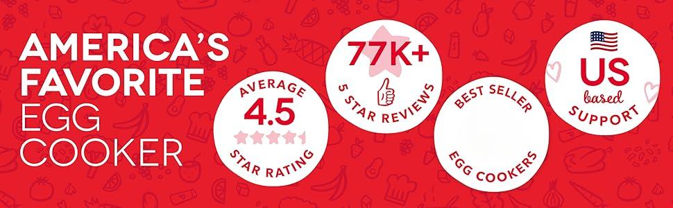 Yonsya Rapid Egg Cooker 7 Egg Capacity Electric Egg Cooker for Hard Boiled Eggs Poached Scrambled Omelets with Auto Shut Off Feature Black