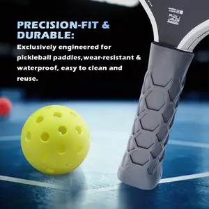 Pickleball Racket Tennis Racquet Beach Paddle Silicone Handle Cover Tennis Grip Non-Slip Durable Portable Universal Sports Accessory