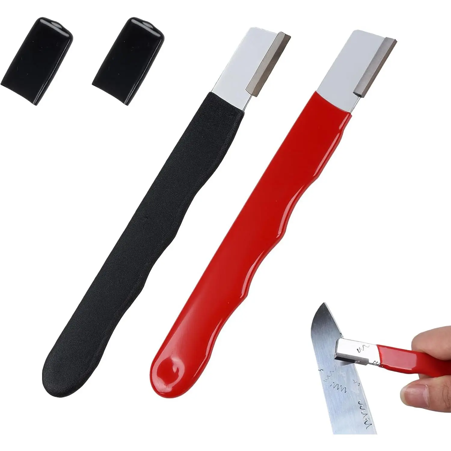 2 Pack Pocket Sized Garden Tool Blade Sharpener Sharpening Tool  Pruners, Shears, Knives, Axes Portable & Easy to Use  Gardening, Camping, Outdoors