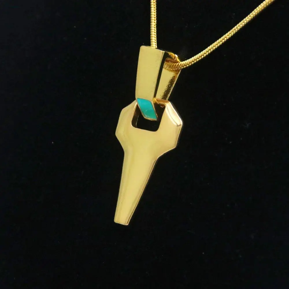 Anime Cyberpunk Edgerunners David Martinez Cosplay Necklace Double Layer Golden Chain Cross Pendant Necklace Women Men Jewelries