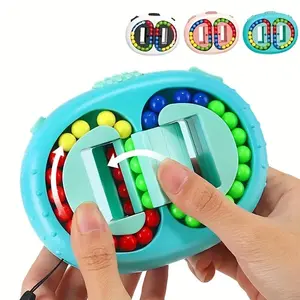1pc Cute Rotating Beans Cube Fingertip Fidgeted Toys Kids Stress Relief Spin Bead Puzzles Children Education Intelligence