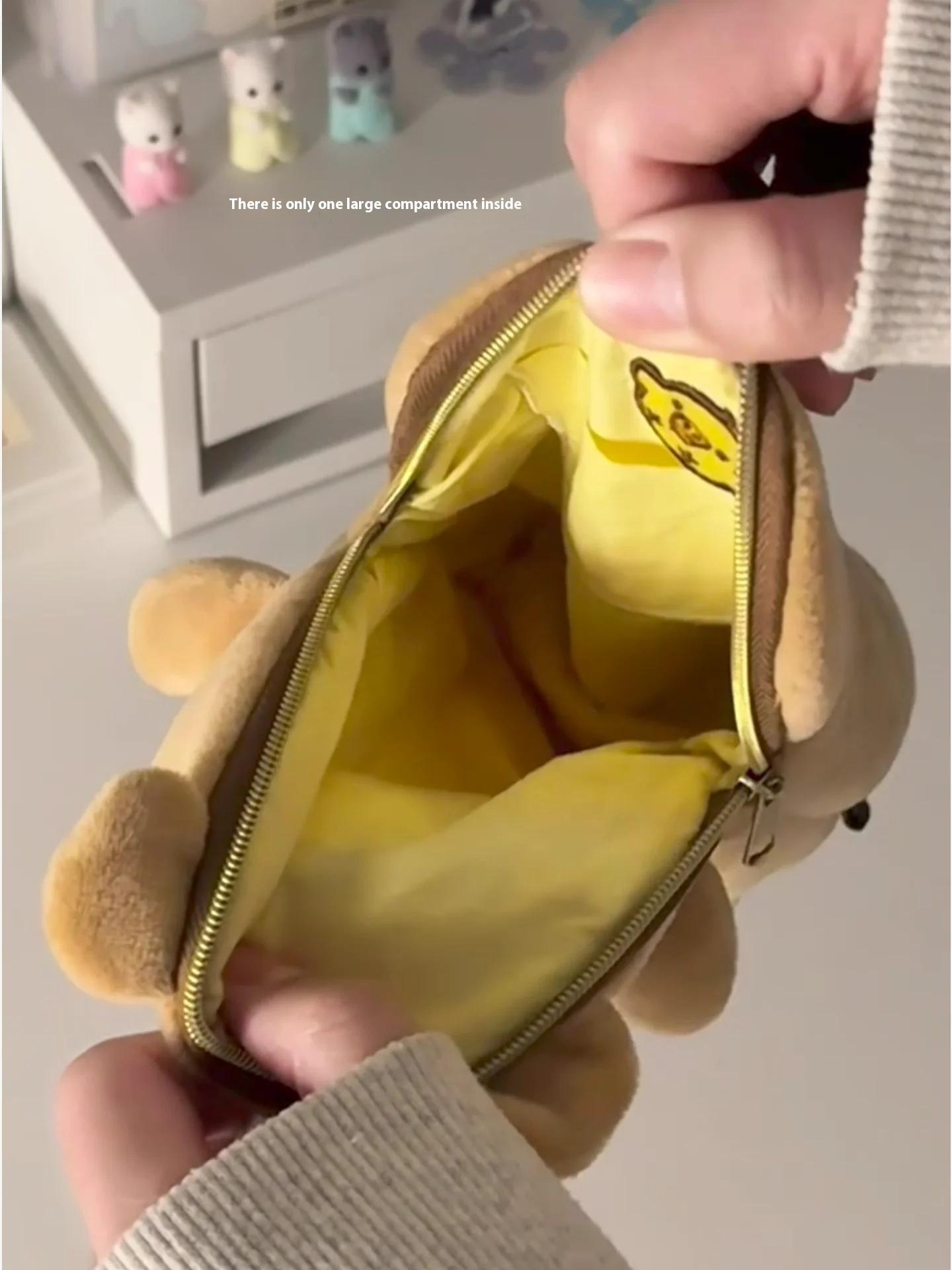 New Rilakkuma Plush Pencil Case Storage Bag Children Cartoon Cute School Stationery Bag Kawaii Birthday Gift Girl Customization