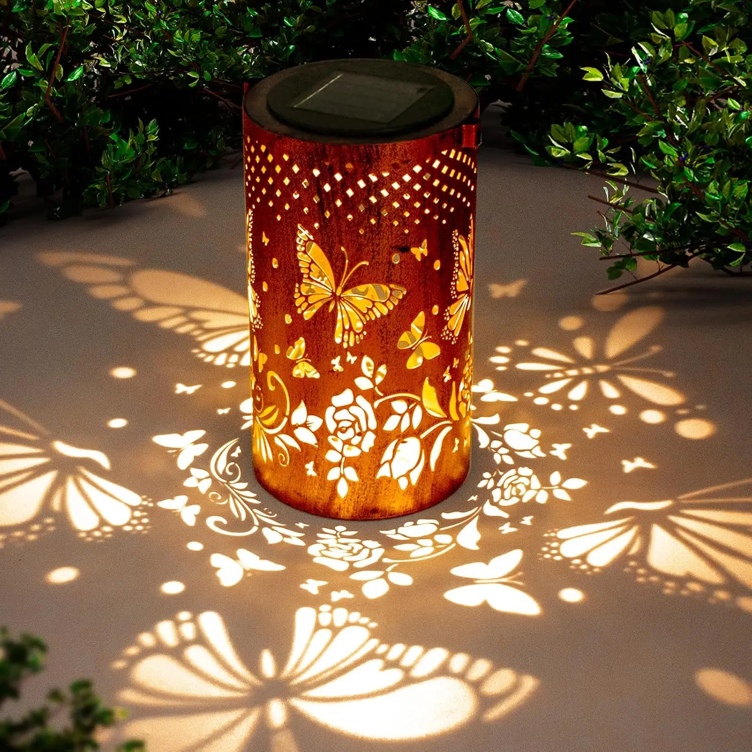 Butterfly Solar Lanterns Outdoor Waterproof, Gifts for Women |   Birthday Gifts for Women, Mom & Grandma, Outdoor Garden Decor, Metal Hanging Lights, IP65 Waterproof, LED Decorative Lantern