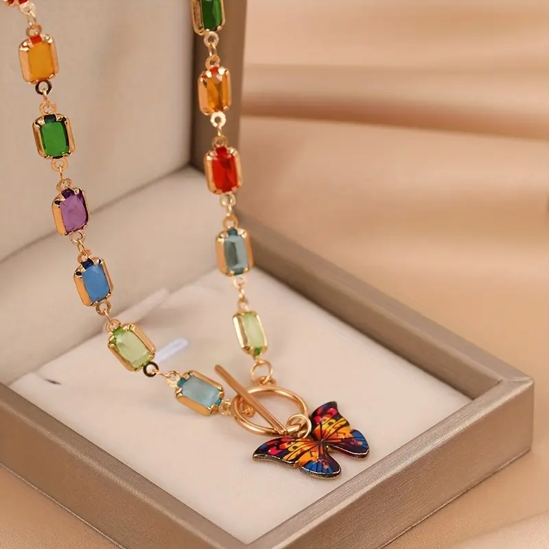 1pc 7 Chakra Necklace with 7 Chakra Beads (Root, Sacral, Solar Plexus, Heart, Throat, Third Eye,) - Spiritual Yoga for &, Chakra Balancing Gift for Meditation & Daily Wear, Elegant Clavicle Necklace