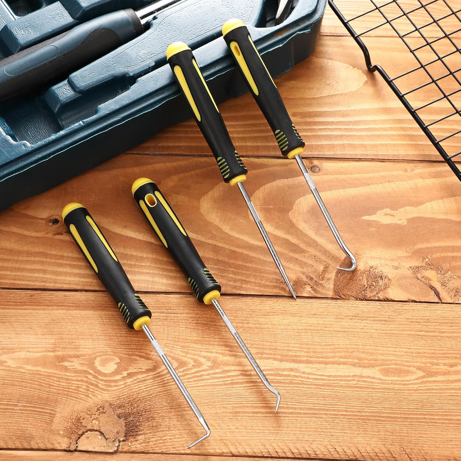 4/12pcs Pick and Hook Tools Set, Pick Tool Set Car Auto Oil Seal/O-Ring Seal Gasket Pick Hooks Puller Remove,Assembly & Disassembly Tools for Car Repair, Mechanic Tools, Automotive Maintenance Tools