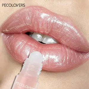 1PC Fruity Moisturizing Jelly Lip Oil - Shiny Finish, Roll-on Design, Long-lasting Shine and Natural Finish, Mild Formula, Non-sticky, Prevents Dry Lips, Daily Lip Care, Suitable for Daily and Party Makeup