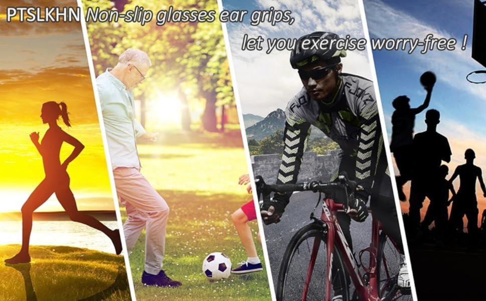 20 PCS Eye Glasses Ear Grippers Soft Silicone Eyeglass Ear Hooks, Non-Slip Eyeglasses Ear Grips for Glasses, Sunglasses, Reading Glasses,summervibes outdoorfun