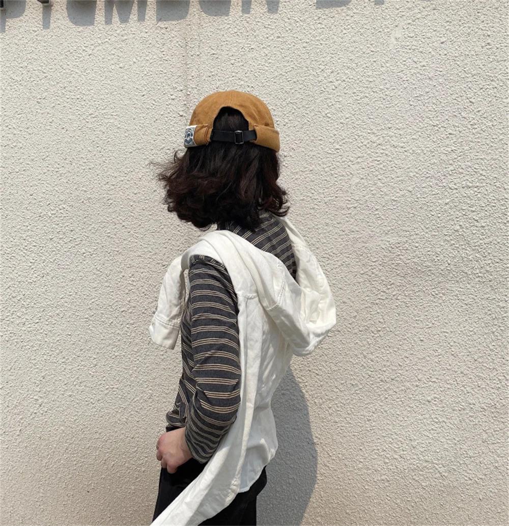 Fashion Cotton Brimless Hat Men Women Retro Skullcap Melon Docker Cap Street Hip Hop Without Visor Summer Outdoor Beanie Gorras