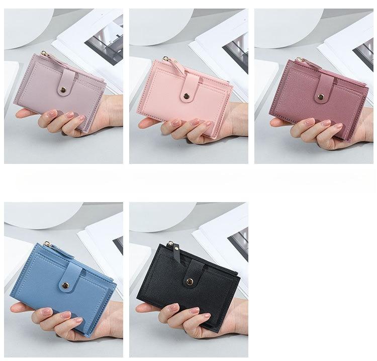 Women's Small Slim Bifold Wallet Compact PU Leather Credit Card Holder with Multi-Card Slots, Zipper Coin Pocket Thin Minimalist Purse for Daily Use Women's Small Slim Bifold Wallet Compact PU Leather Credit Card Holder with Multi-Card Slots, Zipper Coin Pocket Thin Minimalist Purse for Daily Use