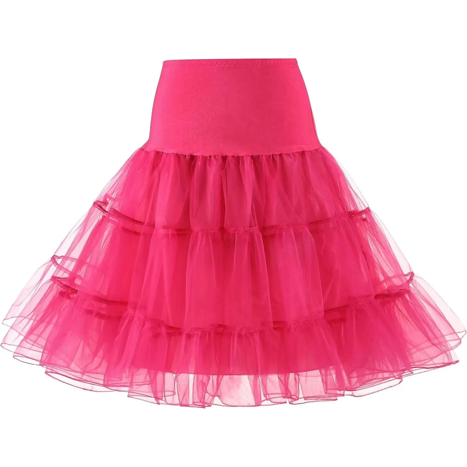 Women's 50s Vintage Petticoat Rockabilly Tutu Skirts Crinoline Slips Underskirt