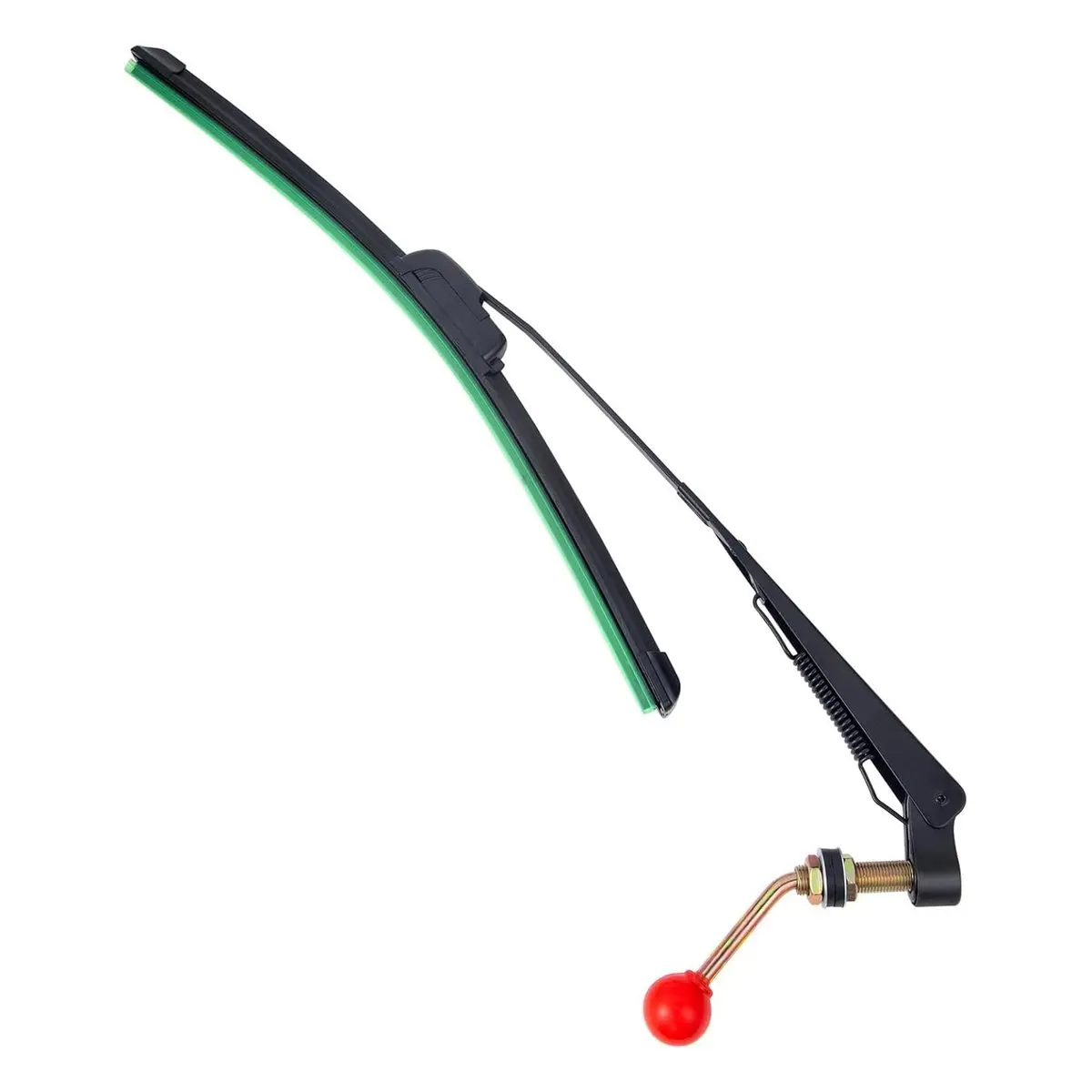 Manual Windshield Wiper Kit with 15.7’ Rubber Blade, Hand-Operated for Polaris Ranger Rzr, Can Am Maverick X3 Commander, Defender, Pioneer, Mule, Golf Cart, 21.7" from Center, Can Am Commander