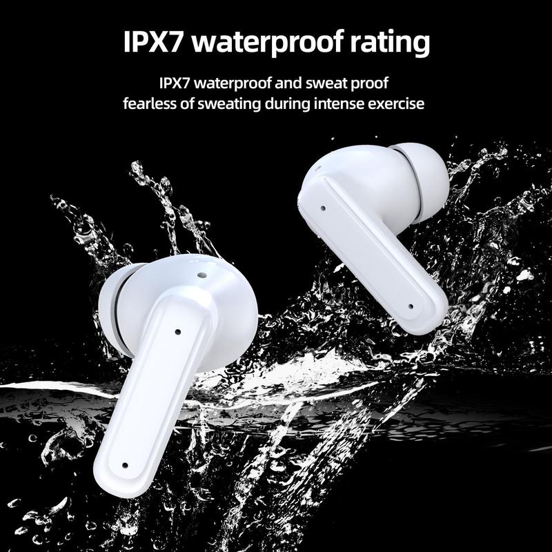 HITOZON Wireless Earphone, In-ear Design Earbuds with Touch Screen Charging Case, Stereo Wireless Earbuds with Noise Reduction for Smartphone, Computer, Laptop #TOP PICKS
