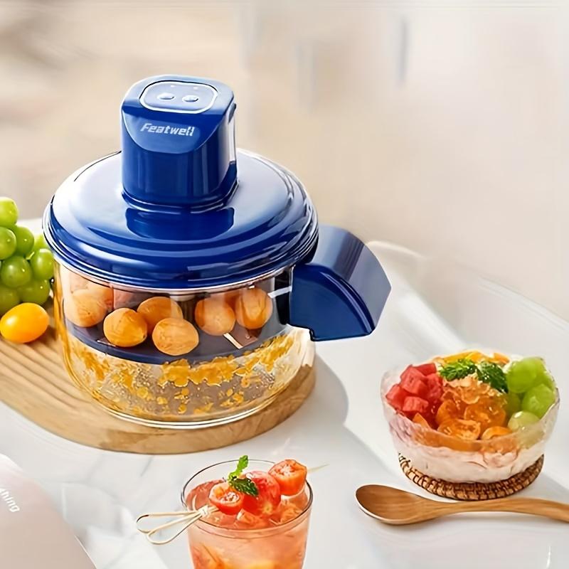 Automatic Electric Grape Peeler Machine with One-Touch Operation & Adjustable Speed - Heavy-Duty Plastic Food-Safe Design, Ergonomic Handle & Compact for Effortless Peeling of Grapes, Garlic, Tomatoes, Small Fruits - Ideal for Home Kitchen,