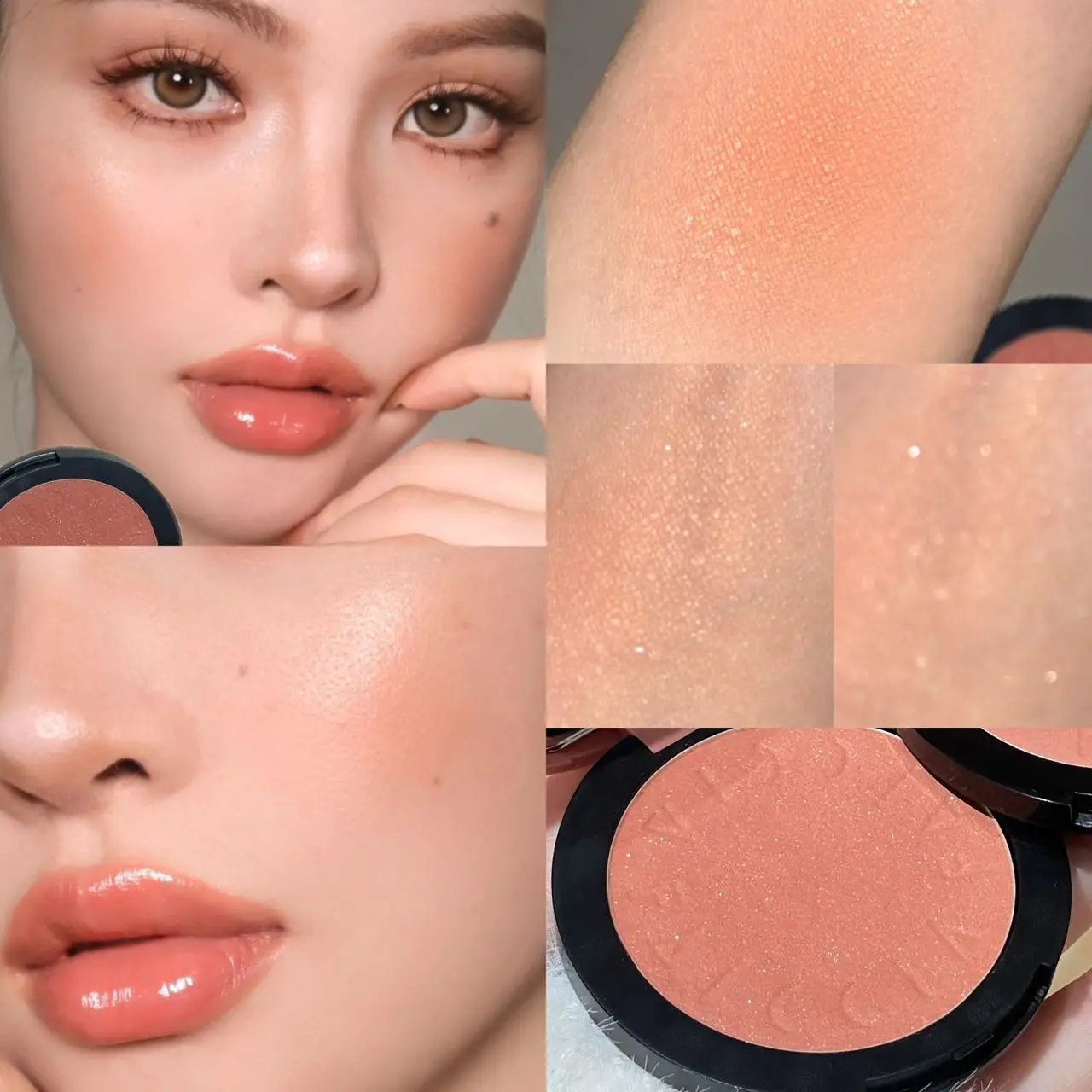Soft Foggy Blush Stick, Low Saturation Nude Tone, Creamy Texture, Long-Lasting, No Powder Fallout, Ideal for Beginners, Energizing Makeup Look, Everyday Cosmetics Makeup
