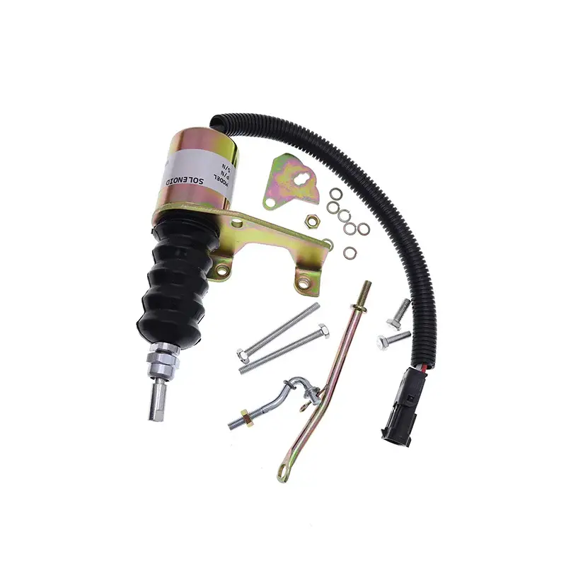 FridayParts 12V Fuel Shutdown Kit 3740055 for Deutz Engine F3L912 JLG Boom Lift 80HX 86HX 40H+6 60H+6 80HX+6