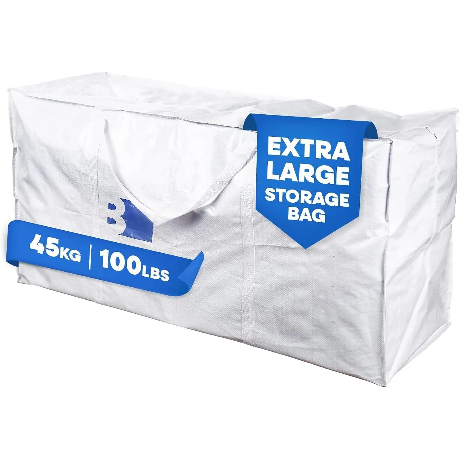Storage Bag Heavy Duty 45x22x16 Inches 100 lbs | 45x22x16 Inches 100 lbs Huge Tote Duffel Max Load 45kg  resistant Water Polypropylene Woven Cloth Zippers Heavy