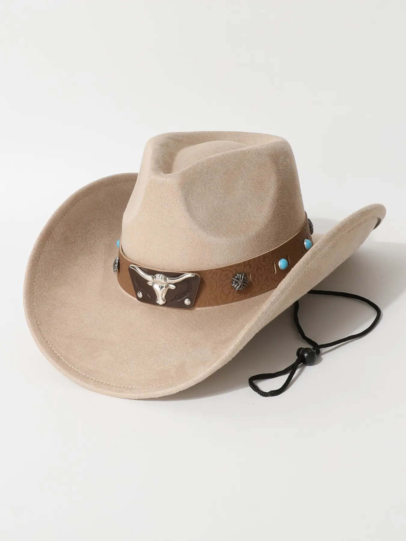 Unisex Western Cowboy Hat, High-Quality Suede Material, Large Brim Design, Perfect for Daily Wear, Parties, Music Festivals, Adjustable Fit Hat