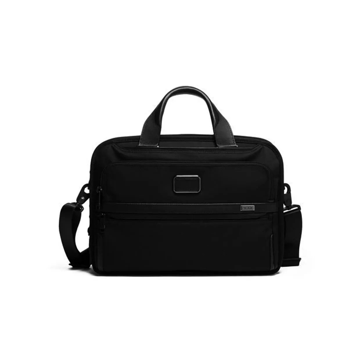 TUMI Alpha 3 Business Laptop Bag with Three-Zone Organization for Men, Nylon, Black