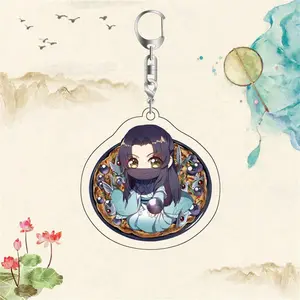 6cm Cute Anime Scum Villain Self Saving System Acrylic Keychain Shen Qingqiu Luo Binghe Cosplay Bag Pendant Decoration Cartoon