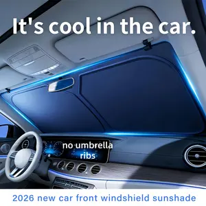 Foldable Anti-UV Windshield Sunshade, Multipurpose Car Front Window Heat Protective Umbrella for Sedan SUVs, Automotive Exterior Accessories for Men & Women, Car Stuff, Vehicle
