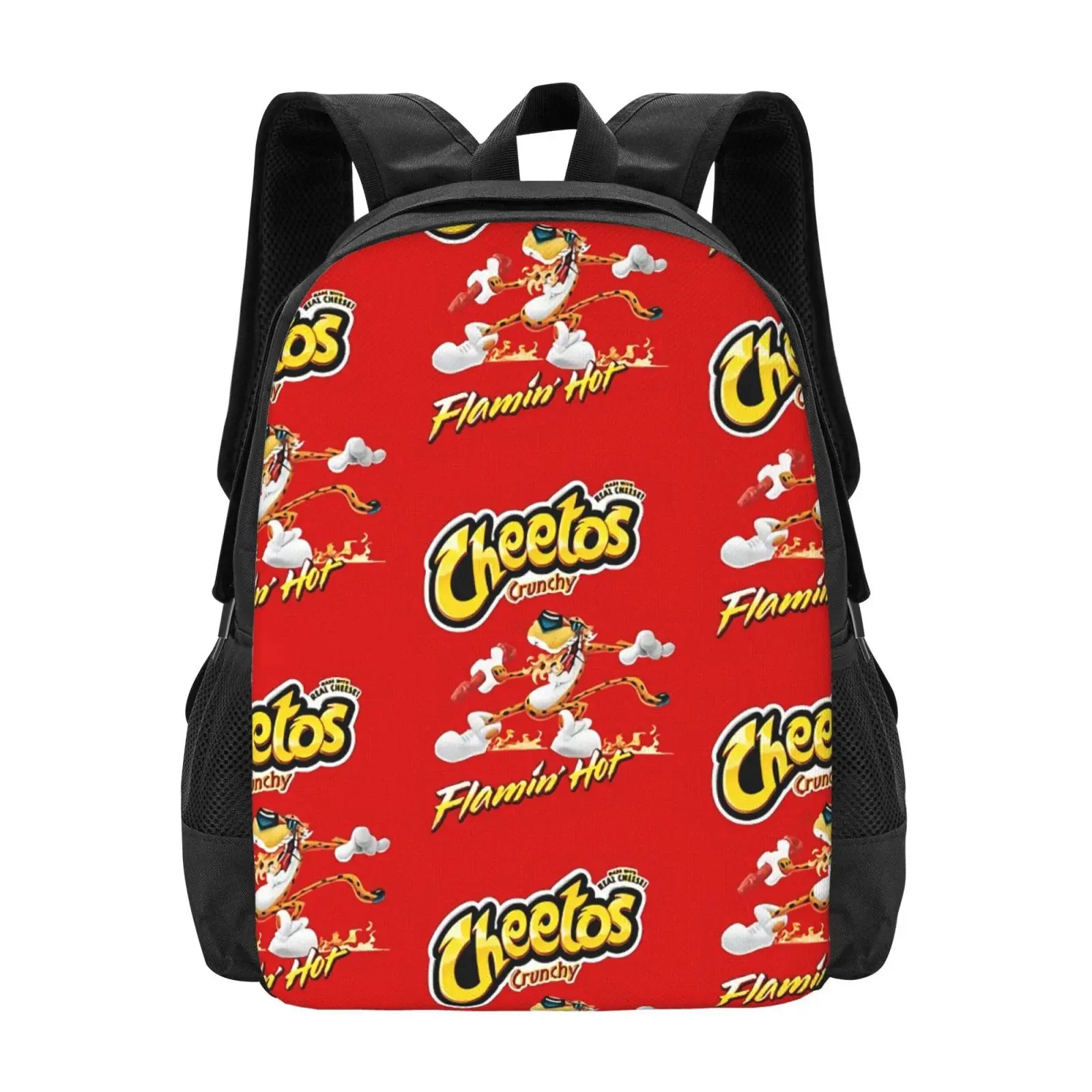 Cheetos Crunchy Flamin Hot Backpack Fashion Travel Backpack Laptop Backpack 16ch Simple And Large Capacity