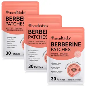 Acentiallabs Berberine Patch 30p/3 bags, containing 8.75mg berberine extract, daily care patch, suitable for most people to use.
