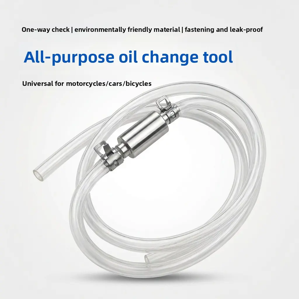 1-Way Check Valve Oil Suction Hose - Automotive & Motorcycle Auto Replacement Part for Refueling, Brake Caliper Oil Guidance, Motorcycles, One-Way Check