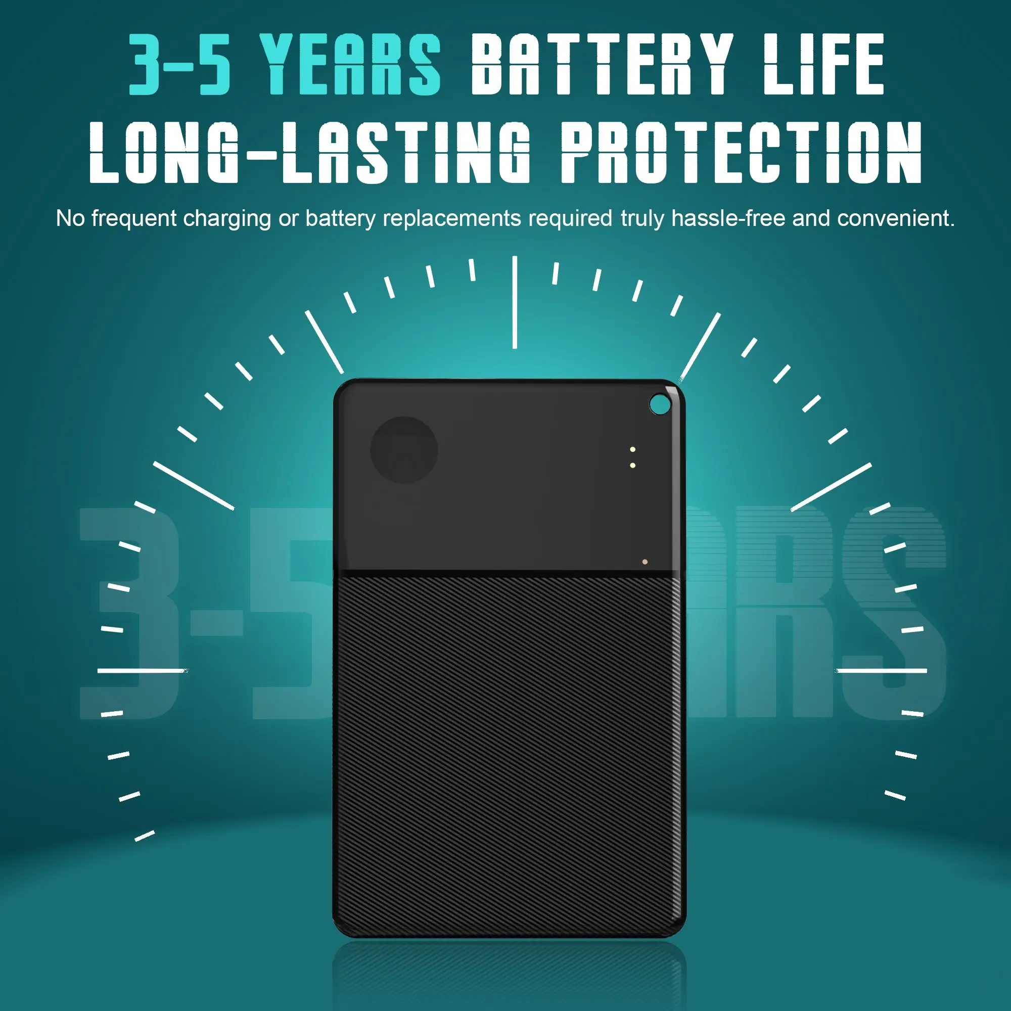3-5 Year Battery Life Wallet Tracker Card, Slim GPS Locator for Google Find HUB, Android Only, Key Finder for Wallet, Keys, Luggage, Backpack