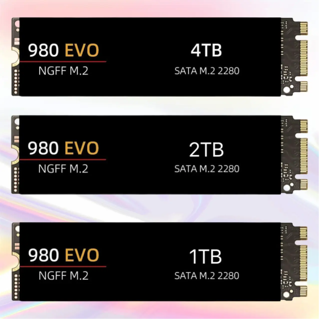 High Speed M.2 SSD Solid State Drive - 1TB/2TB/4TB, Fast Transfer, M.2 Slot Fit, NGFF-980EVO, Slim Form Universal Storage Upgrade for Laptop/PC
